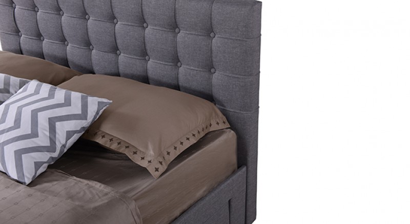 LEMON UPHOLSTERED STORAGE BED Queen Size